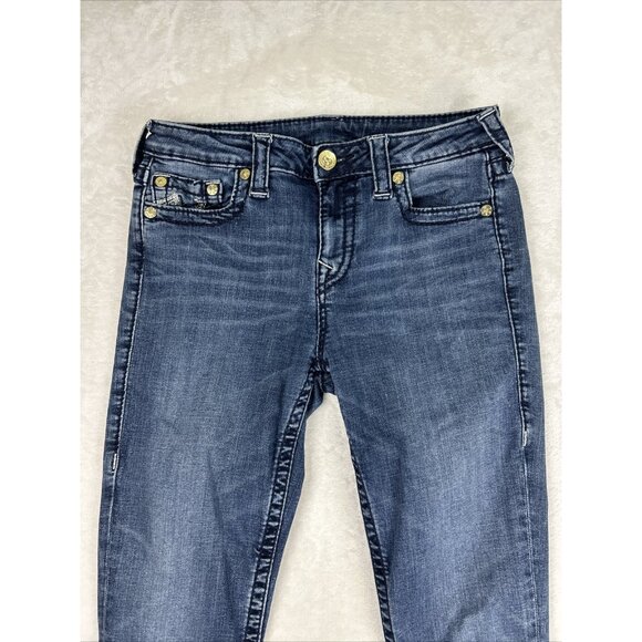 True Religion Womens Jeans Size 30 X 30 Super Skinny Blue Denim Blue - Picture 2 of 11